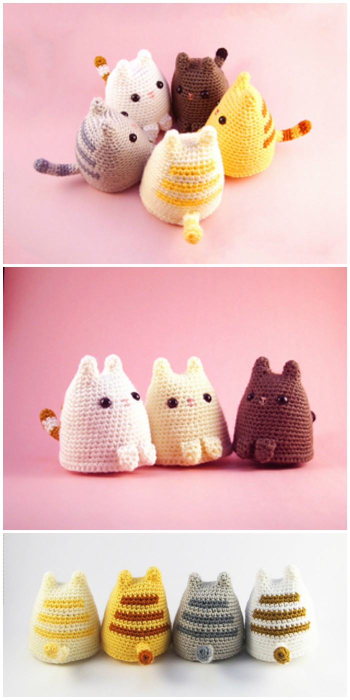 Crochet Dumpling Cat Amigurumi