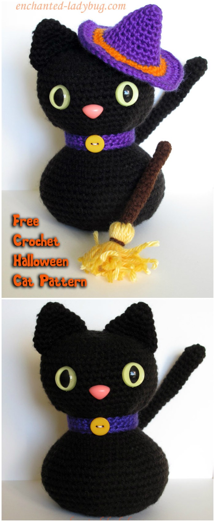 Free Crochet Amigurumi Halloween Black Cat