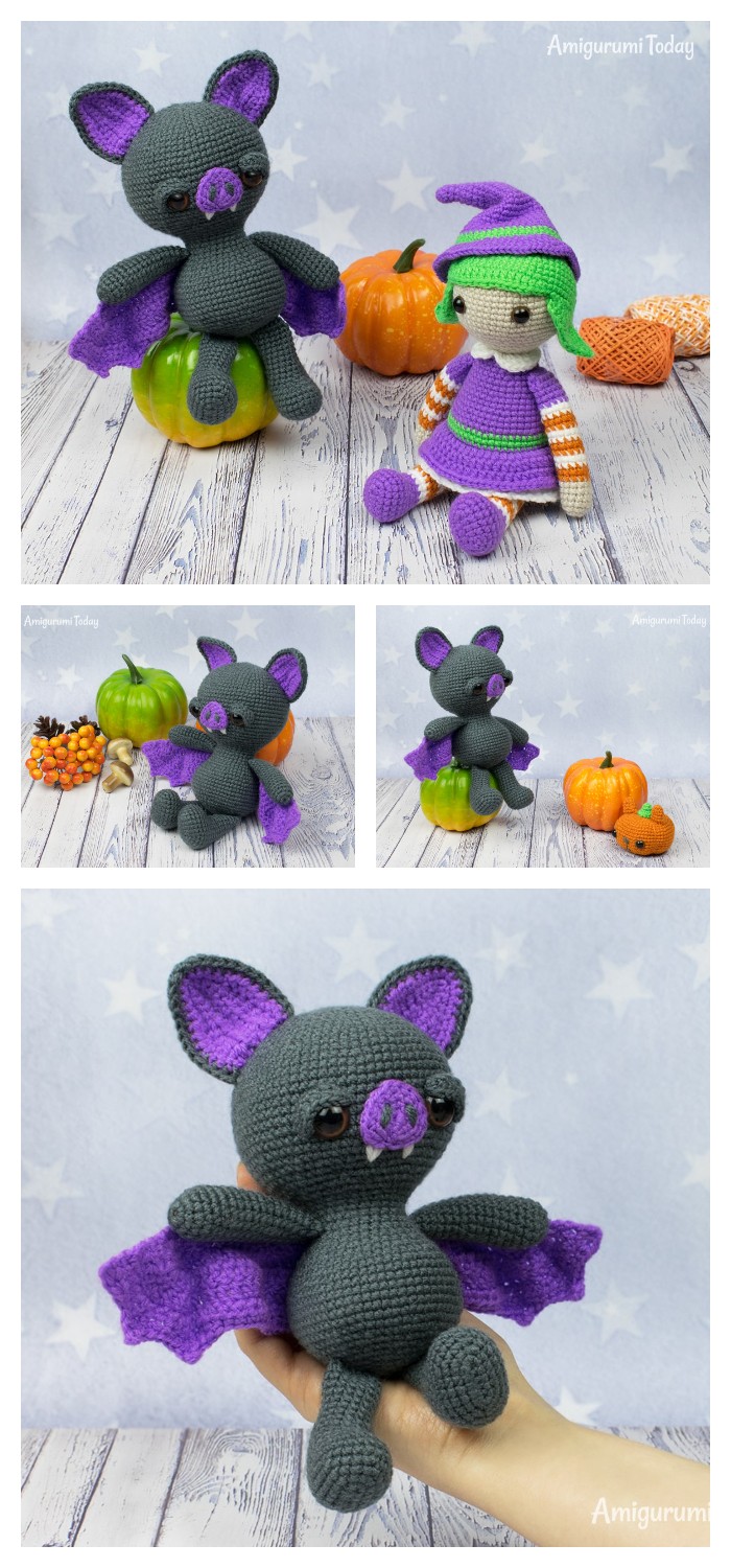 Dreamy Bat Amigurumi Halloween Crochet Pattern