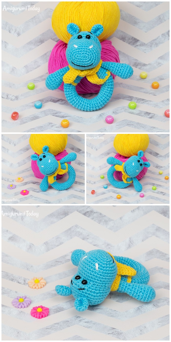 Hippo Baby Rattle Crochet Pattern By Amigurumi Today