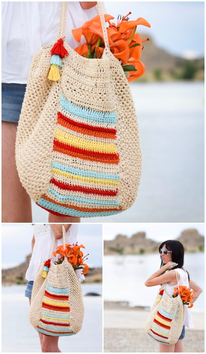 caribe big crocheted bag pattern