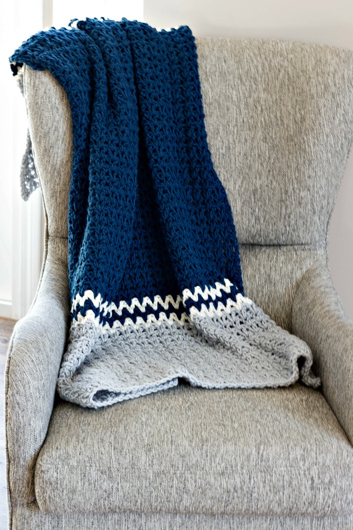 V- Stitch Crochet Blanket